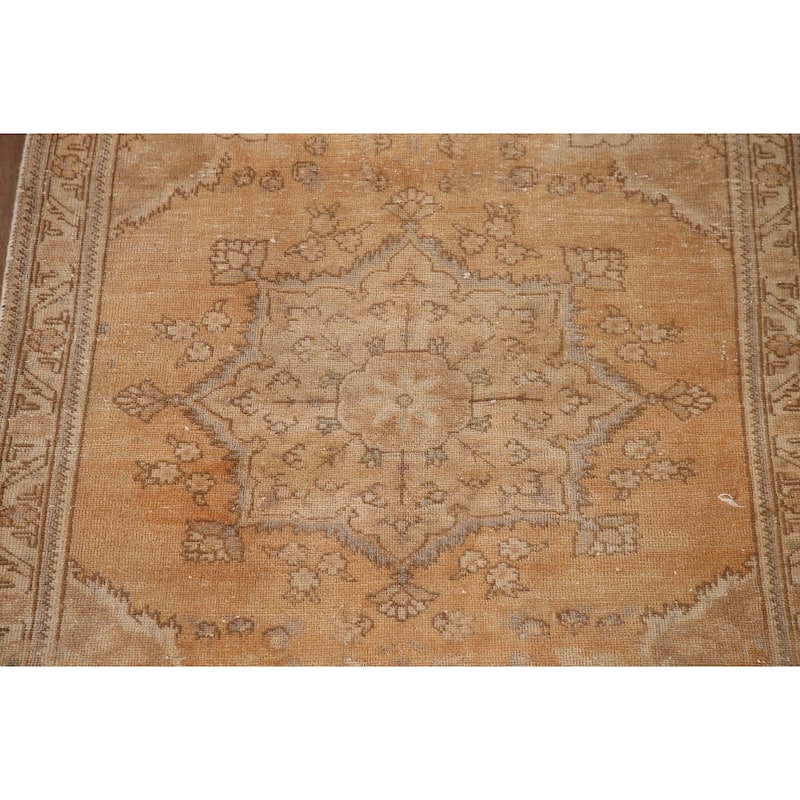 Traditional Tabriz Persian Vintage Accent Rug Hand-Knotted Wool Carpet - 3'2" x 4'6"