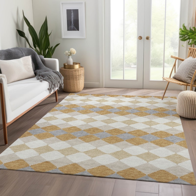 Premium Washable Super Soft Diamond Modern Mayfield Rug
