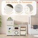 preview thumbnail 7 of 7, Gymax Kids Toy Storage Organizer Multipurpose Bookshelf w/ Magnetic