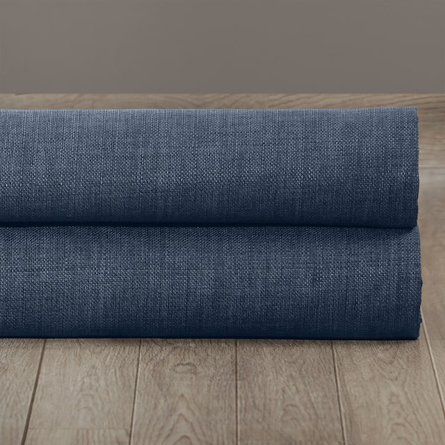Exclusive Fabrics Italian Faux Linen Curtain (1 Panel)