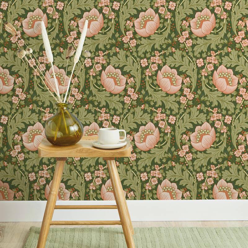Fine Decor Claes Pink Floral Wallpaper