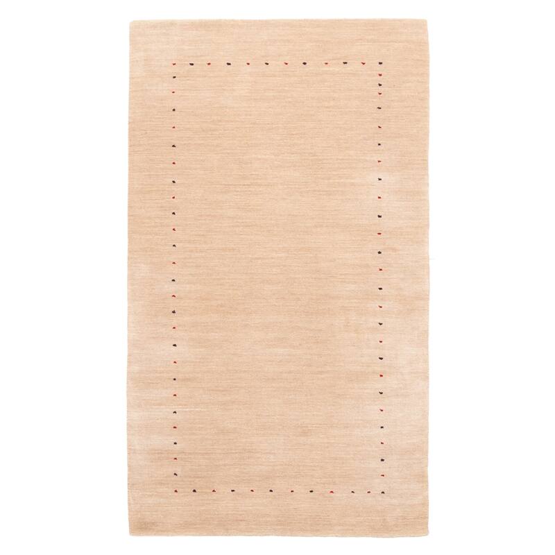 ECARPETGALLERY Hand Loomed Kashkuli Gabbeh Tan Wool Rug - 2'8 x 4'10
