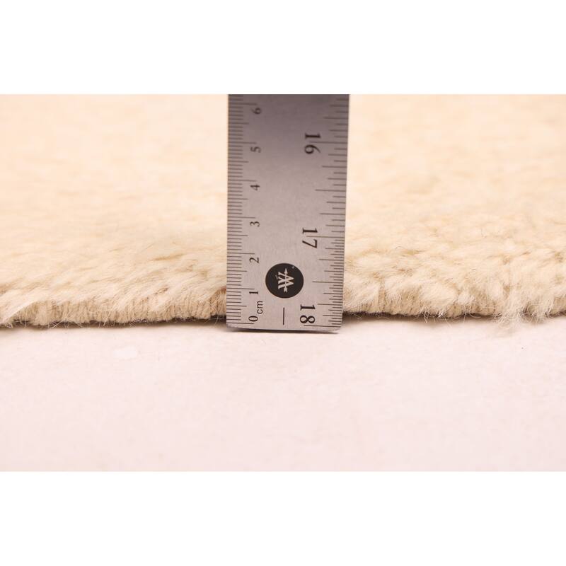 ECARPETGALLERY Hand-knotted Pak Finest Marrakesh Cream Wool Rug - 5'9 x 7'9