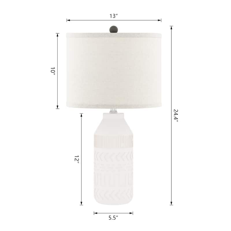 Maxax Ceramic Table Lamp For Living Room/bedroom (Set of 2)