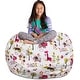 preview thumbnail 87 of 110, Kids Bean Bag Chair Cover Stuffed Animal Storage or Toy Organizer