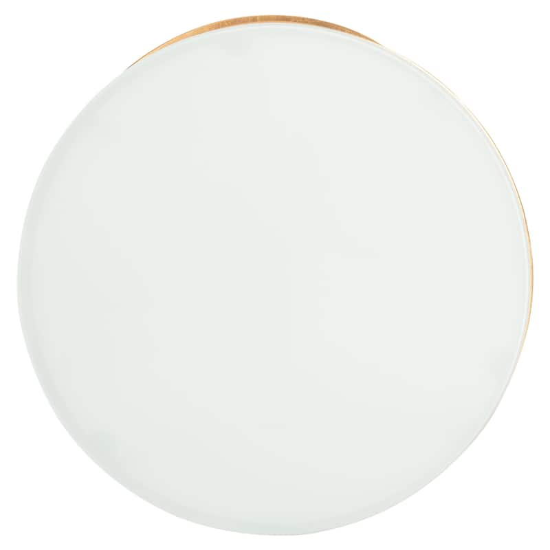 SAFAVIEH Treasures Jeanine Gold/ White Top Accent Table - 20" x 20" x 21.2" - 20Wx20Dx21H