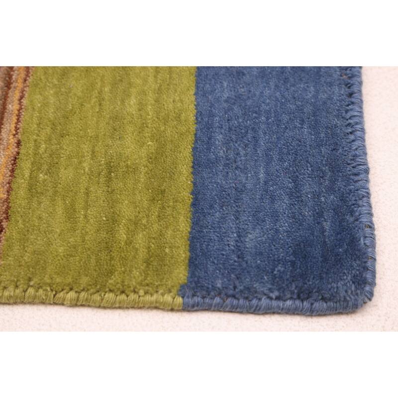 ECARPETGALLERY Hand Loomed Kashkuli Gabbeh Tan Wool Rug - 3'11 x 5'8