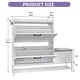 preview thumbnail 28 of 46, Moasis Shoe Storage Cabinet with Drawers Entryway Shoe Storage