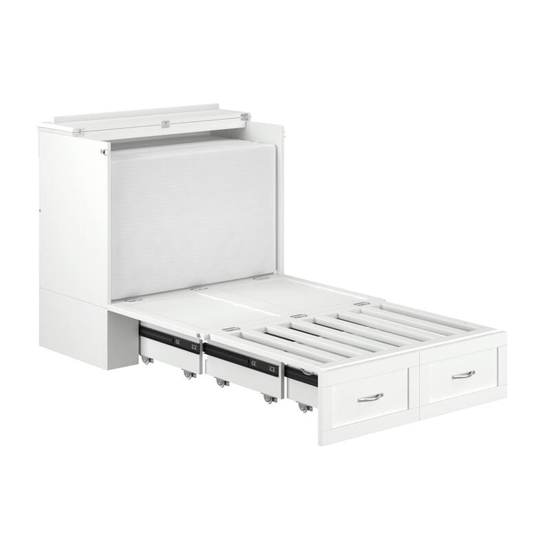 Hamilton Murphy Bed Chest with Mattress and Storage Drawer