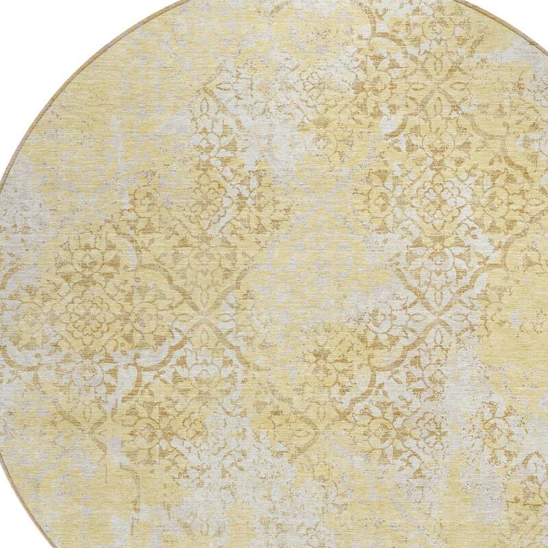 HomeRoots Floral Transitional Rectangle Outdoor Rug