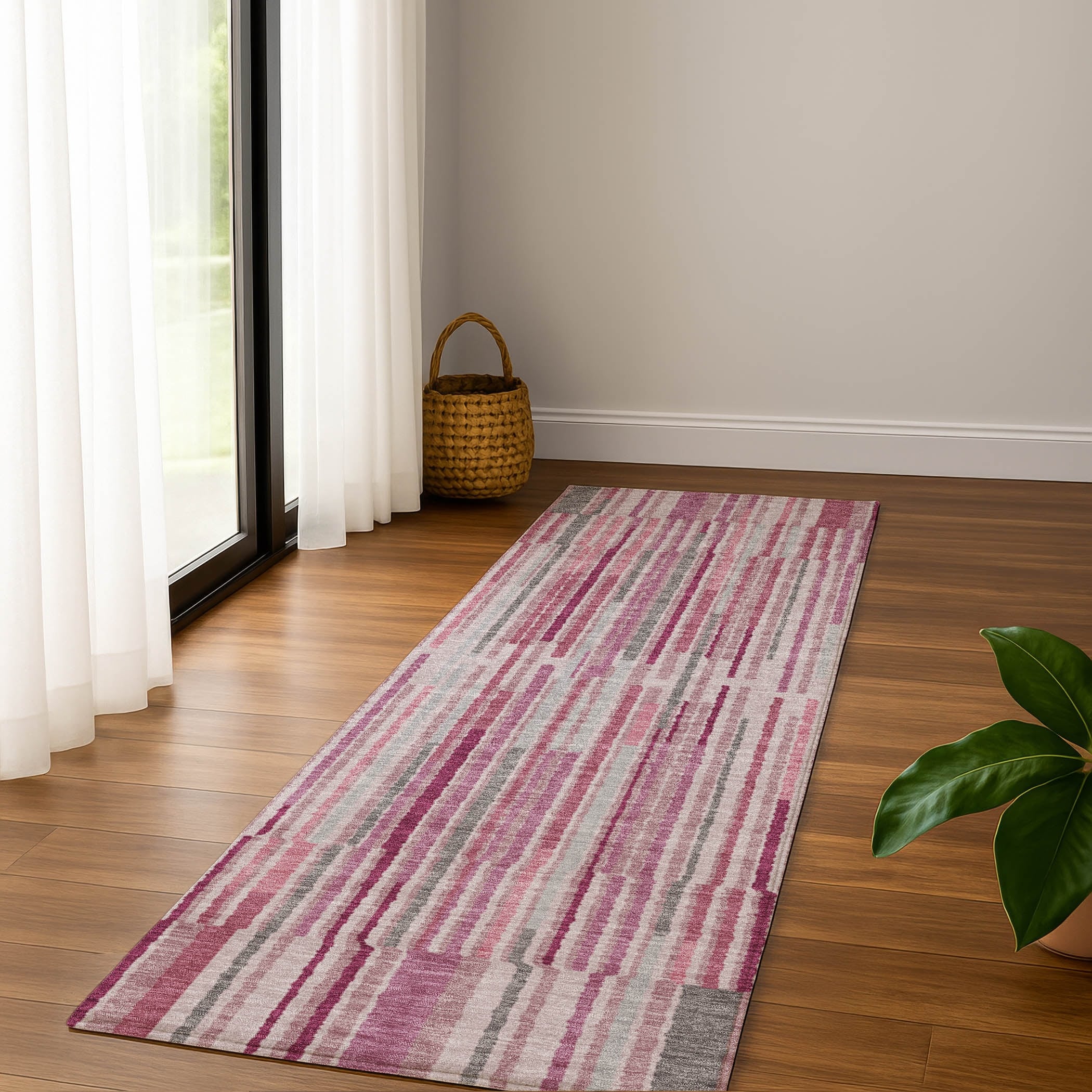 Premium Washable Super Soft Stripe Stack Mayfield Rug
