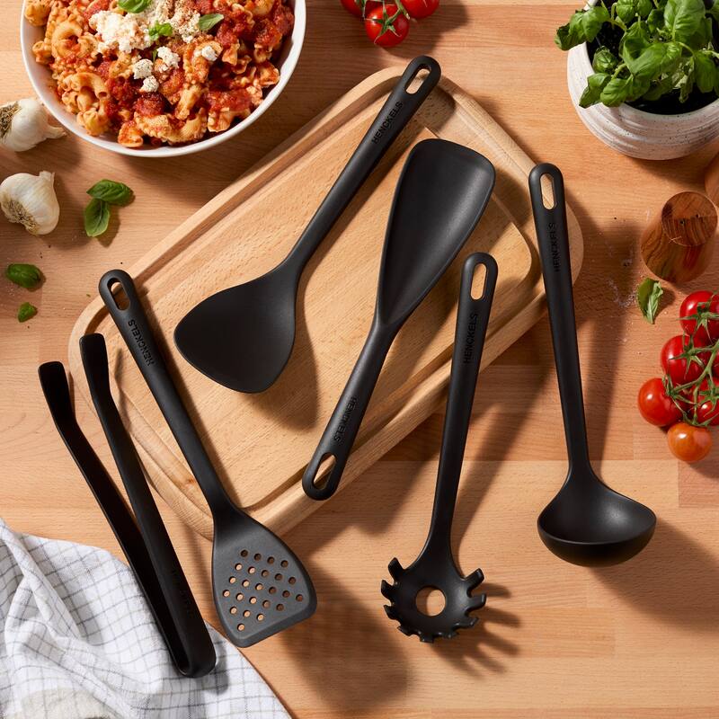 Henckels Silicone Onyx 6-pc Cook & Serve Utensil Set - Black