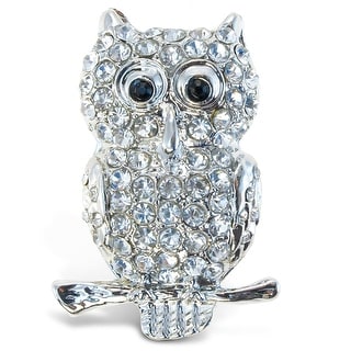 CoTa Global Owl Sparkling Refrigerator Magnet with Crystals - 1.75"