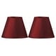 preview thumbnail 56 of 88, Hardback Faux Silk Conical Lamp Shade, 5 inch Top, 9 inch Bottom, 7 inch Slant Set of 2 - Burgundy