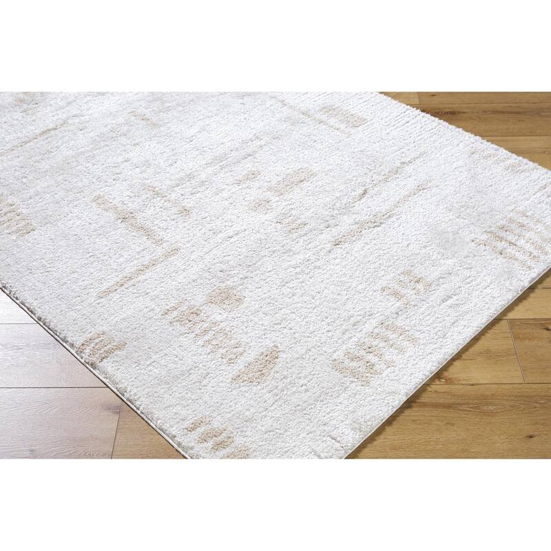 Livabliss Fossay Shag Modern & Contemporary Stripe Washable Area Rug