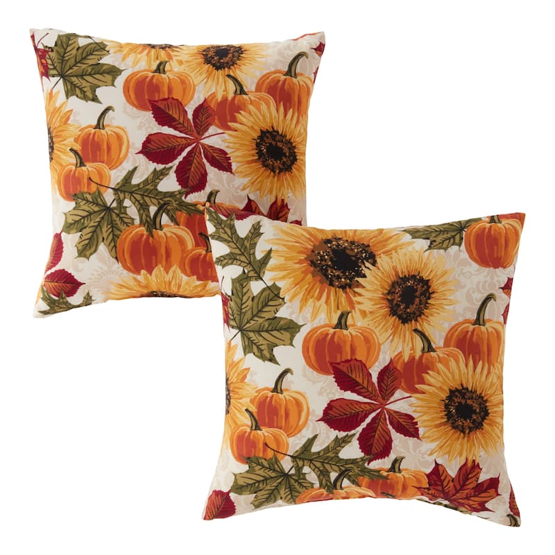 Marisol Sunflower Outdoor Accent Pillow (Set of 2) - 17 x17