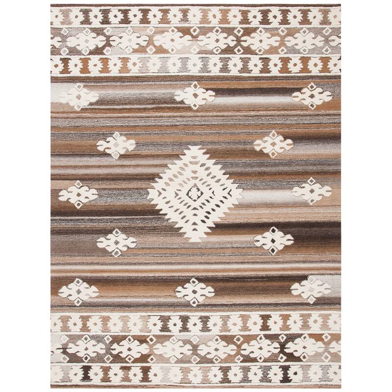 SAFAVIEH Handmade Aspen Nusreta Rustic Boho Wool Rug
