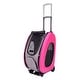 preview thumbnail 3 of 6, Ibiyaya 5 in 1 EVA Convertible Foldable Small Pet Carrier/Stroller System, Pink - 15.9