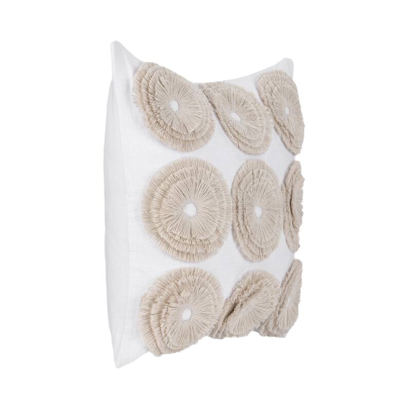 Villa by Classic Home Halston 22" Cotton Linen Blend Throw Pillow