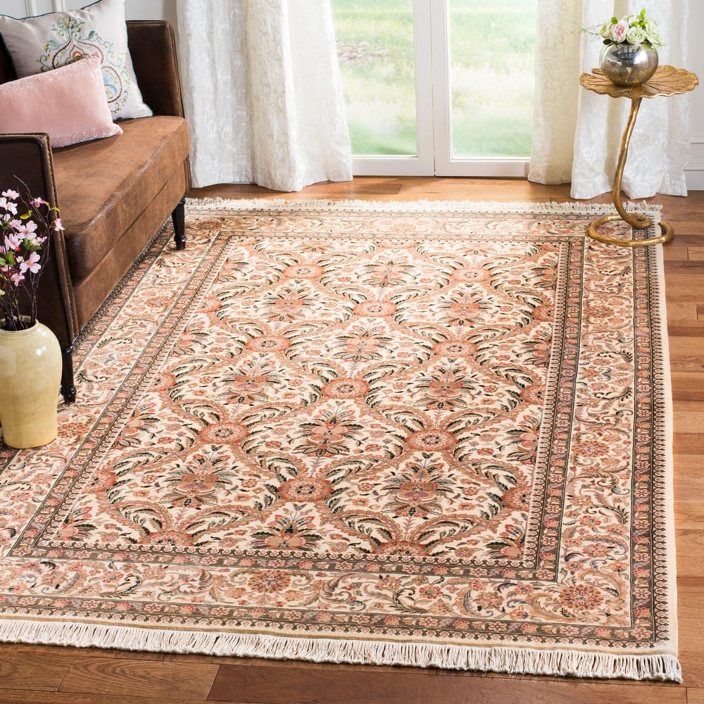 SAFAVIEH Royal Kerman Hand-Knotted Selena Traditional Wool Rug