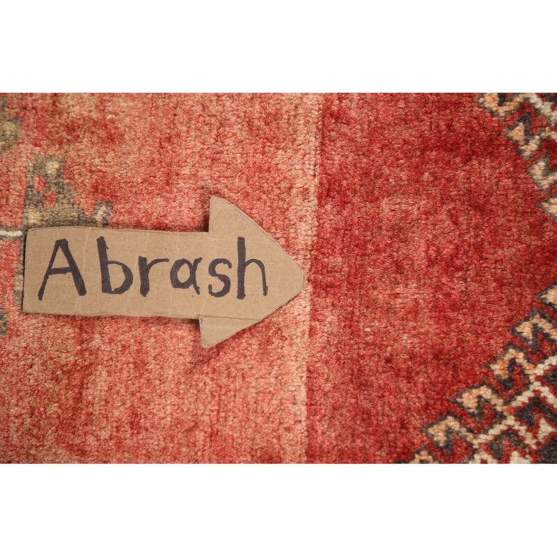 Hand Knotted Oriental 100% Wool Carpet Traditional Medallion Red Shiraz Area Rug - 6' 3'' X 3' 11''