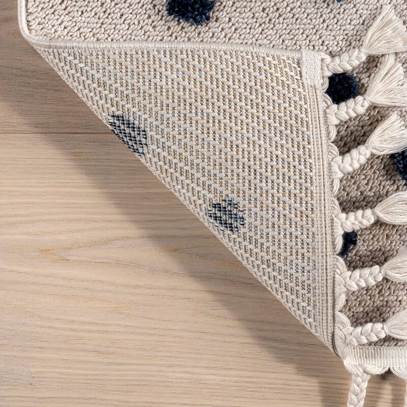 Nuloom Alena Starry Night High-Low Kids Tasseled Area Rug