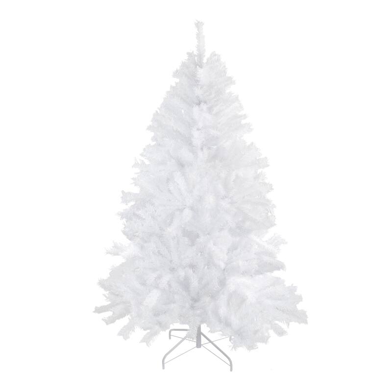 Full Icy White Spruce Artificial Christmas Tree - 7' - Unlit - 7 Foot