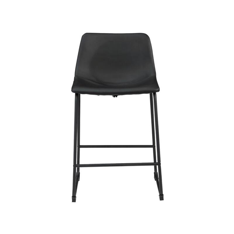 Signature Design by Ashley Centiar Black Bar Stool (Set of 2)
