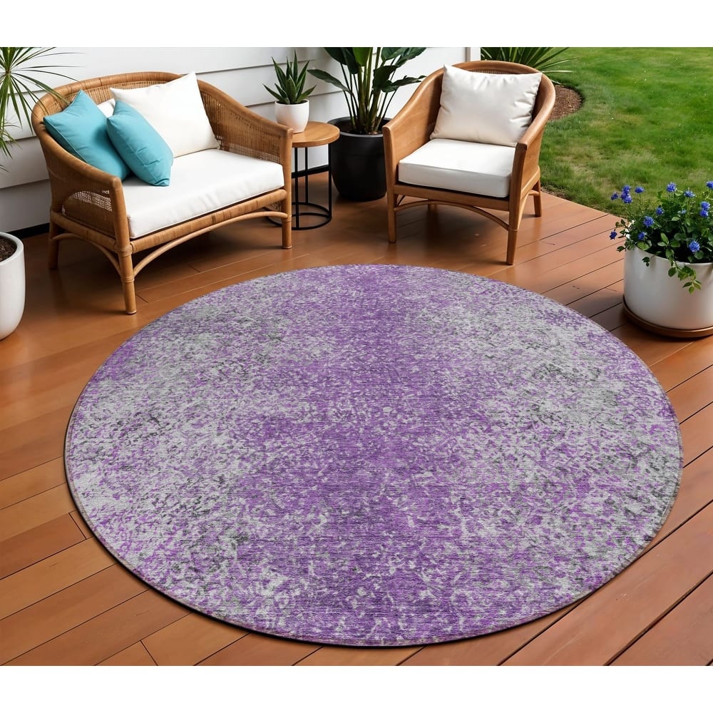HomeRoots Oriental Transitional Rectangle Outdoor Rug