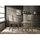 preview thumbnail 1 of 8, Roundhill Furniture Birmingham Script Printed Driftwood Finish Counter Height Dining Chair with Nail head, Set of 2