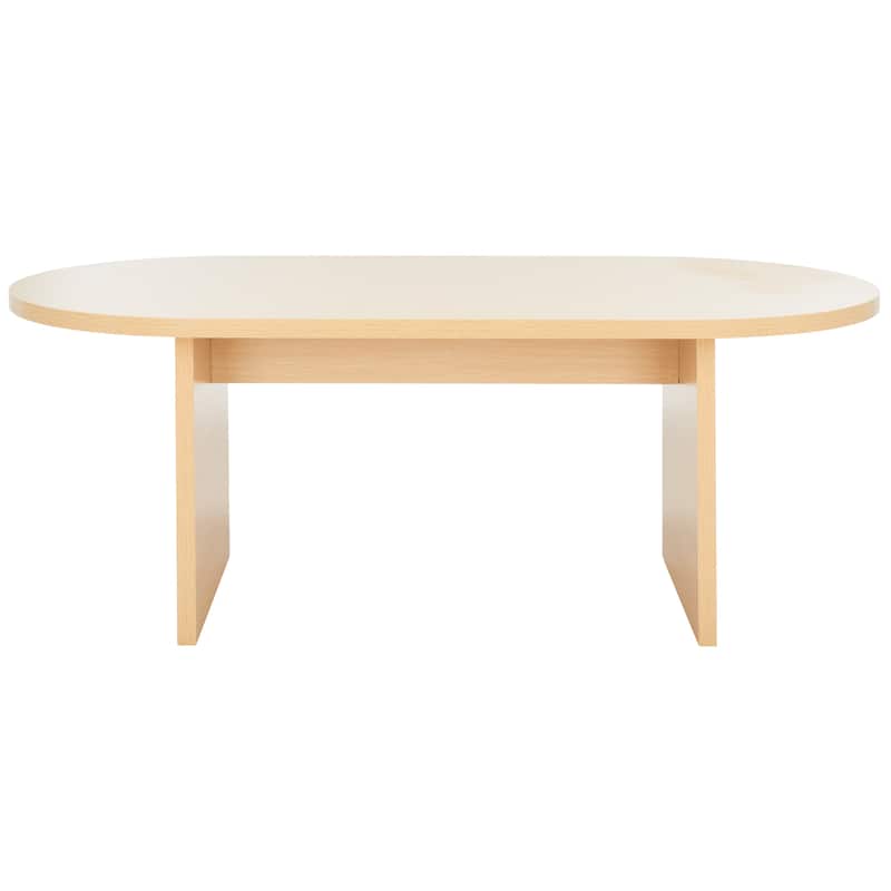 SAFAVIEH Gulzada Modern Oval Coffee Table - 47 In. W x 24 In. D x 18 In. H - 47Wx24Dx18H - Natural