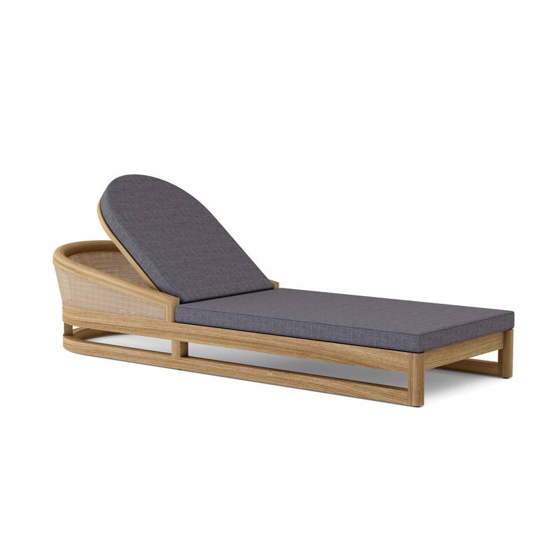 Catania Chaise Lounge - Cast Charcoal