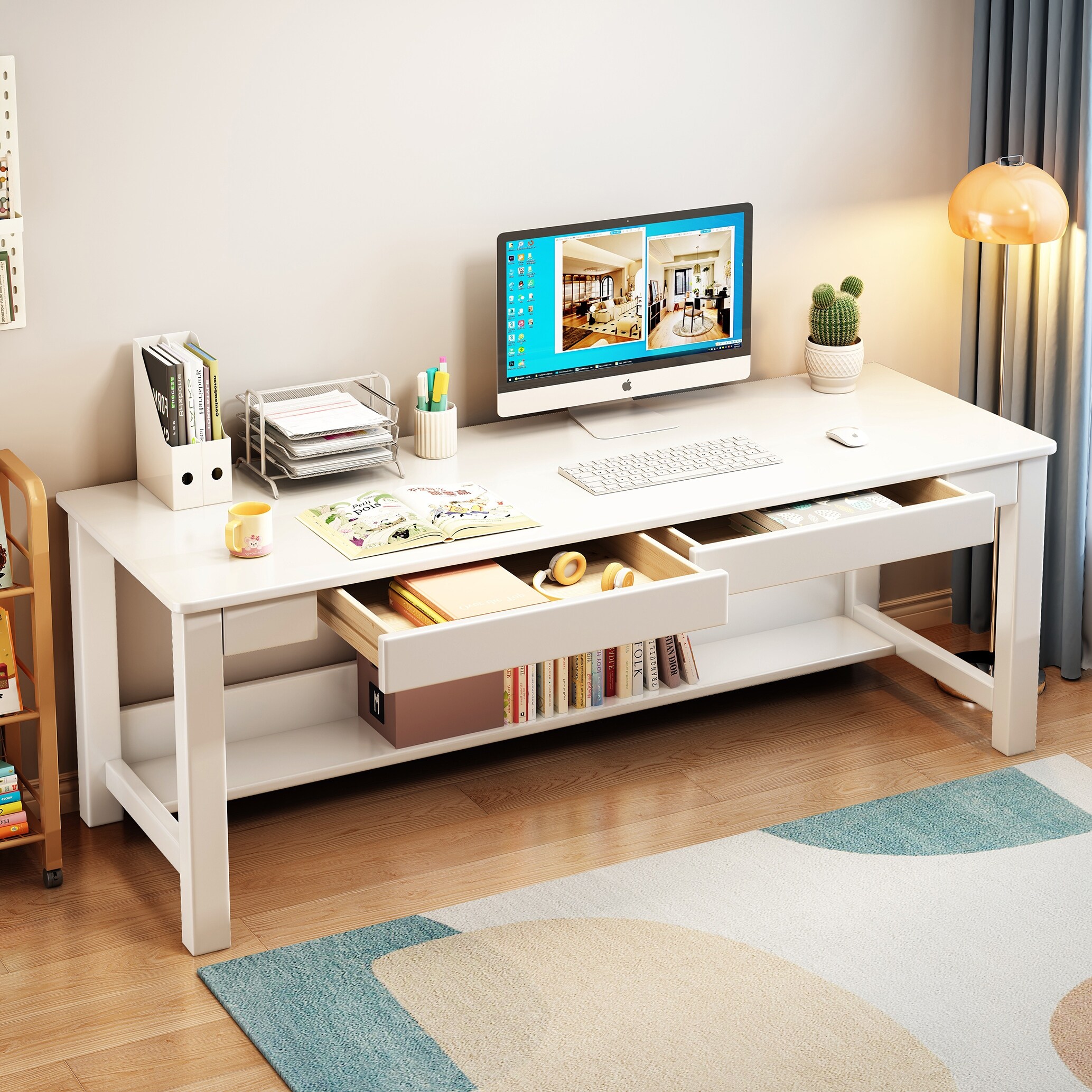 Hardwood study table discount