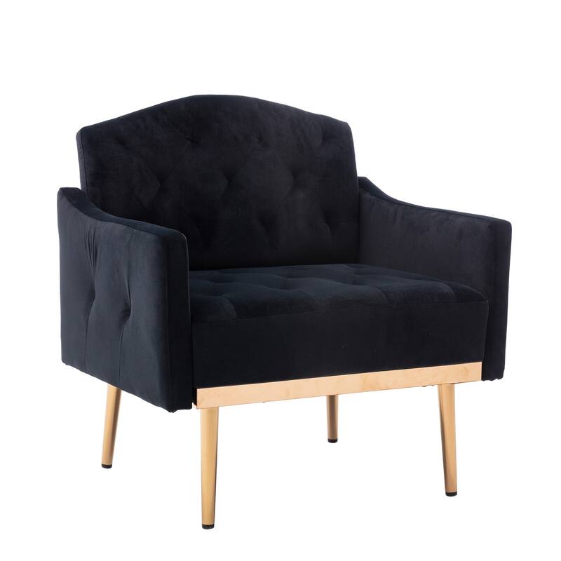 Tufted Decorative Fabric Armchair