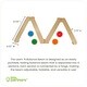 preview thumbnail 10 of 8, Learn 'N Balance Set - includes 4 Stepping Stones (Colors)