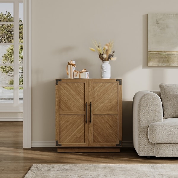 slide 2 of 14, 2 Doors Vintage Magician Storage Cabinet