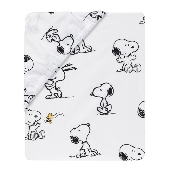 snoopy crib bedding set