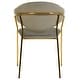 preview thumbnail 60 of 61, Set of 2 Bella Modern Leather or Velvet Upholstered Dining Chair with Gold Stainless Steel Legs for Home Office Kitchen
