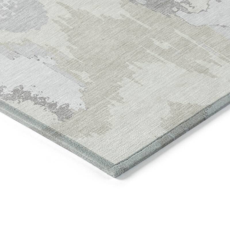 HomeRoots Abstract Transitional Rectangle Outdoor Rug