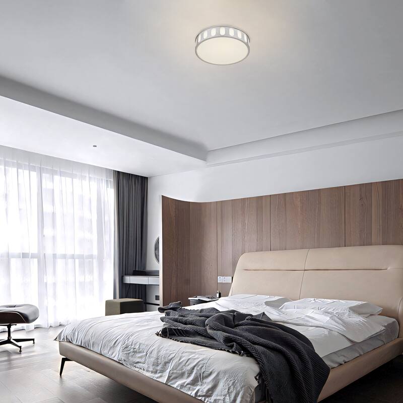 Bantom 15" Brushed Nickel LED Flush Mount Ceiling Light