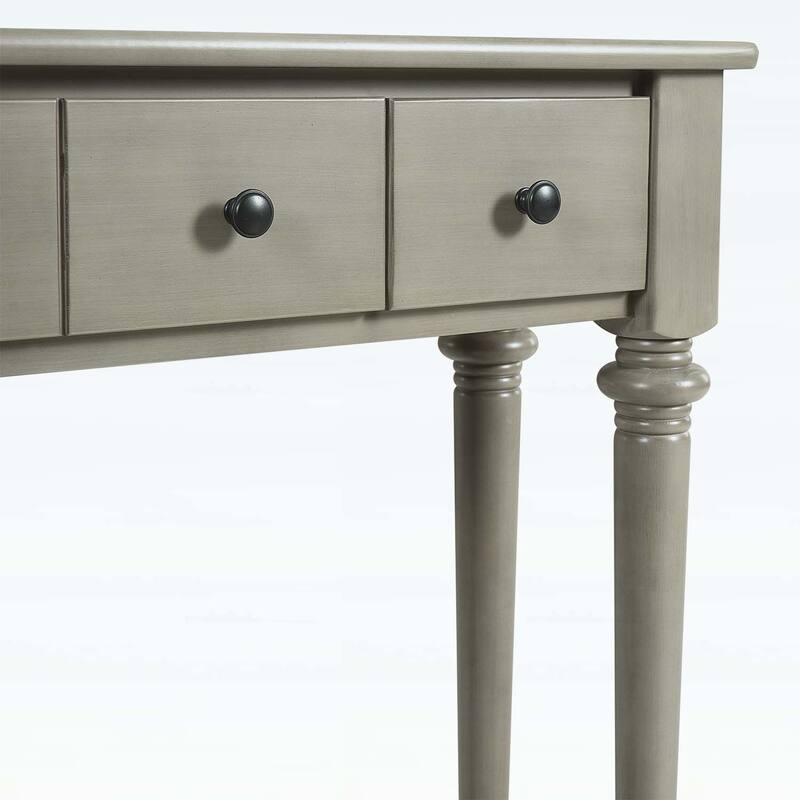 Retro Console Table with Open Shelf for Entryways,Living Rooms,and Hallways