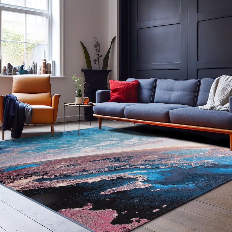 World Rug Gallery Galaxy Collection Adventure Space Indoor/Outdoor Area Rug