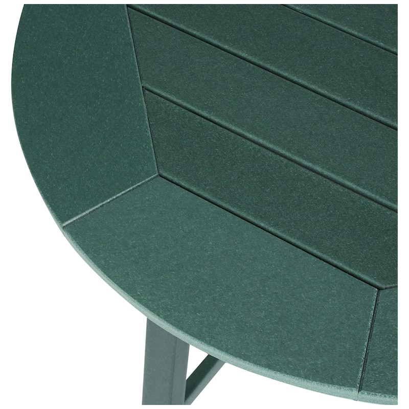 Polytrends Laguna Hdpe All Weather Outdoor Patio 35" Round Bar Table