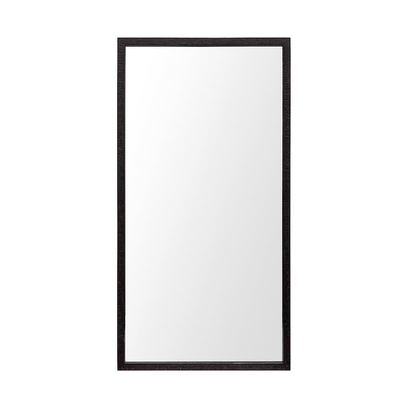 HomeRoots 42" Black Framed Bathroom Vanity Mirror - 21.50 in. x 41.50 in. x 1.75 in.