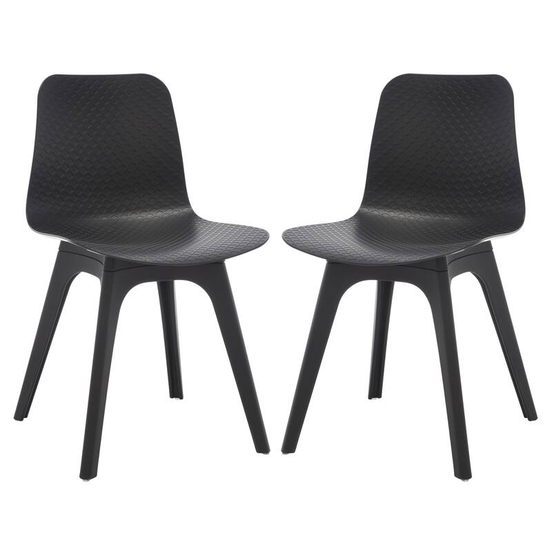 SAFAVIEH Couture Miseta Molded Plastic Dining Chair (Set of 2) - 18Wx18Dx32H