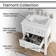 preview thumbnail 6 of 10, Hanover Tremont 24-In. Bathroom Vanity Set includes Sink, Countertop, plus Cabinet w/1 Drawer & Bottom Shelf, White