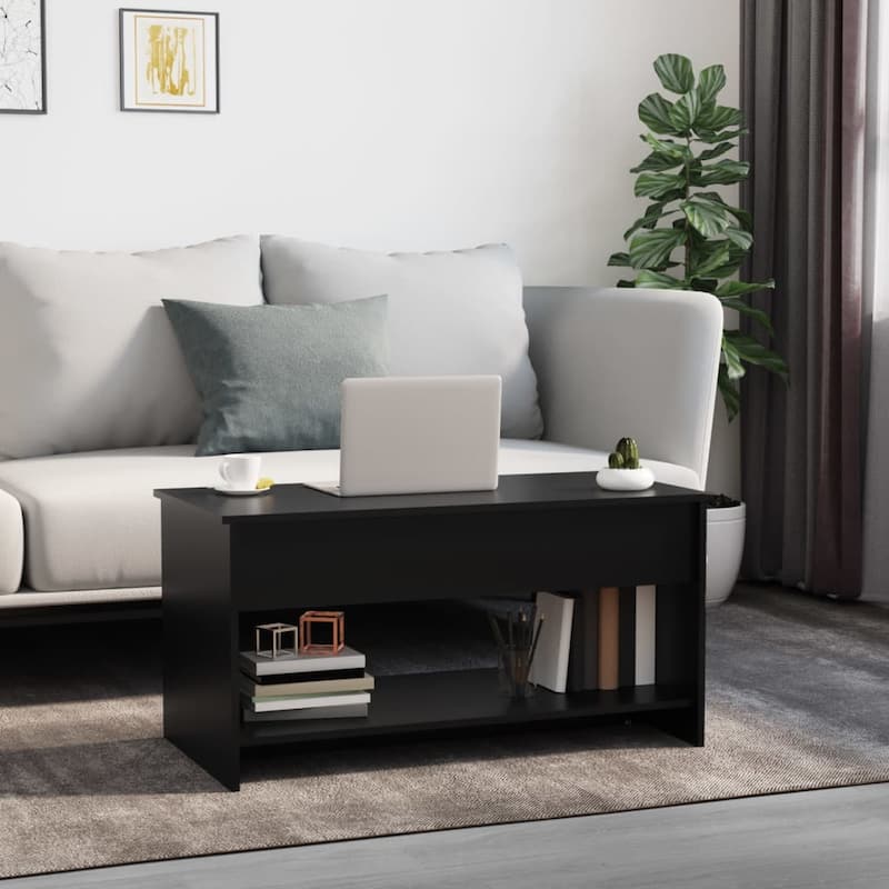 vidaXL Coffee Table Lift Top End Table Accent Side Sofa Table Engineered Wood - 40.2" x 19.7" x 20.7"