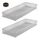 preview thumbnail 14 of 13, YBM HOME Silver Mesh Drawer Cabinet and or Shelf Organizer Bins, School Supply Holder Office Desktop Organizer Basket, Pack Of 2 6x15x2