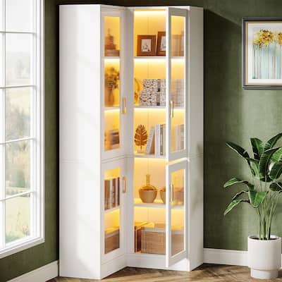 71" Tall Modern Bookcase Book Shelf for Living Room, 5-Tier