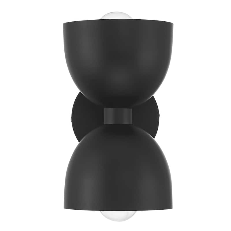 Hunter Erling 2-Light Wall Sconce - Modern, Contemporary, Transitional - Living Room, Hallway, Bedroom or Accent Lighting